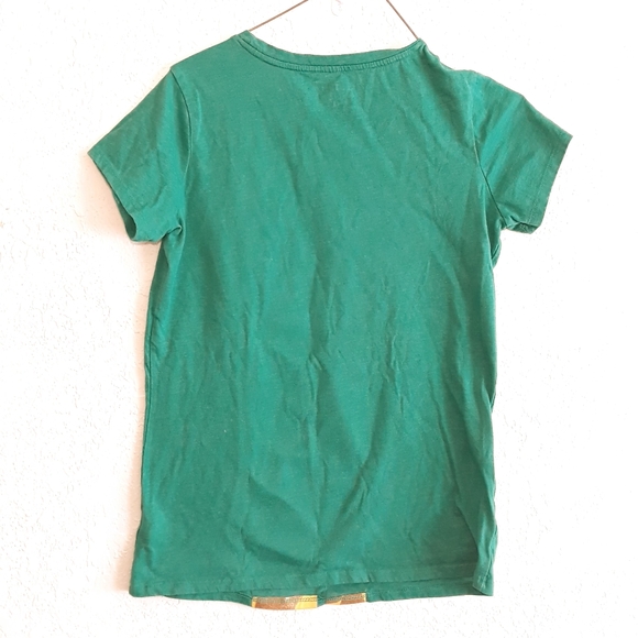 Cat & Jack Girls Graphic Tee with Two Giraffe Heart Glasses-  XL (14/16) Green - Picture 4 of 8